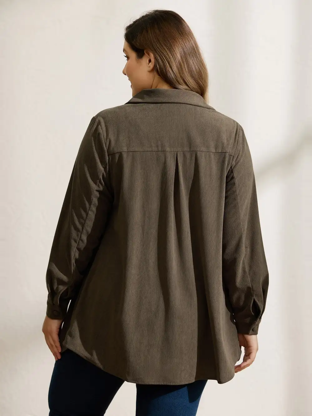 Textured Fringe Button Down Jacket