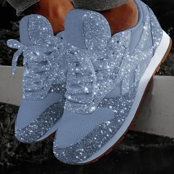 Women Muffin Rhinestone New Crystal  Platform Sneakers