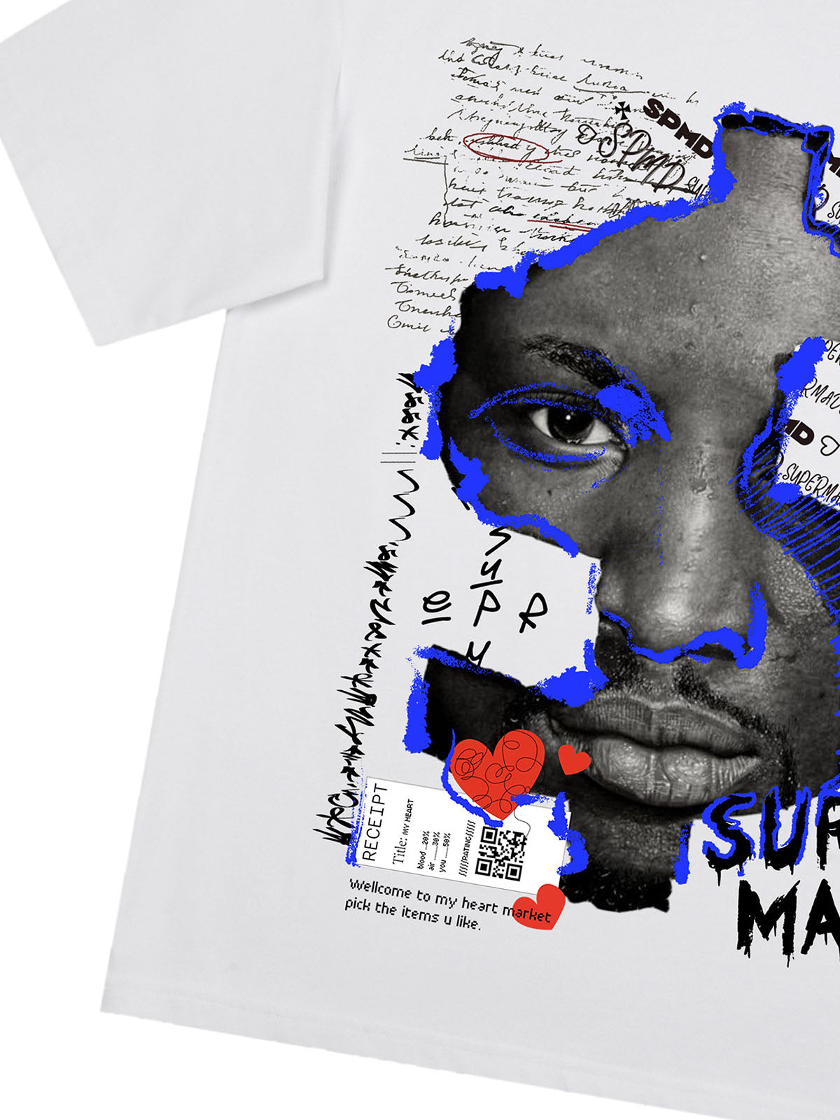 US Dollar Face Graffiti Street Hip-Hop T-shirt - 2128