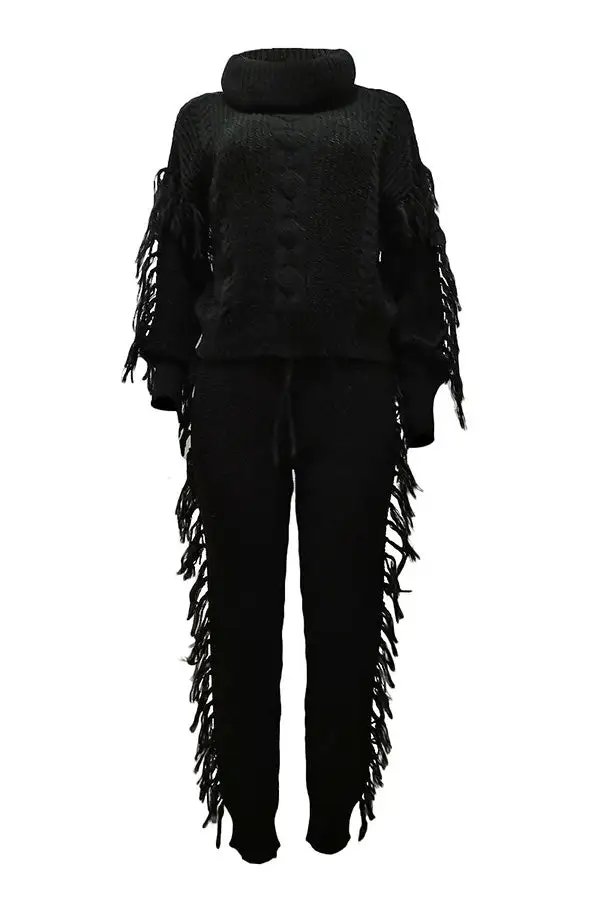  Smart Tassel Pant Suit
