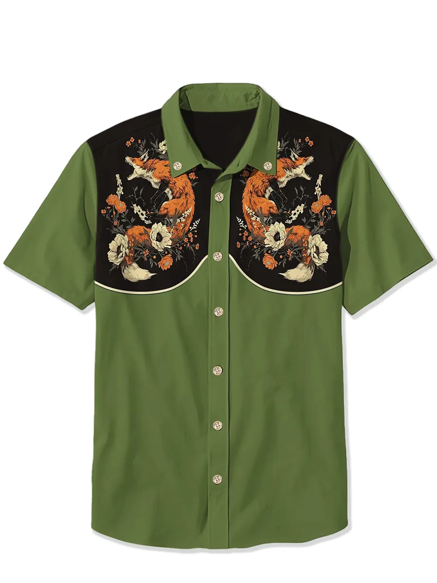 Fox And Flower  Shirt