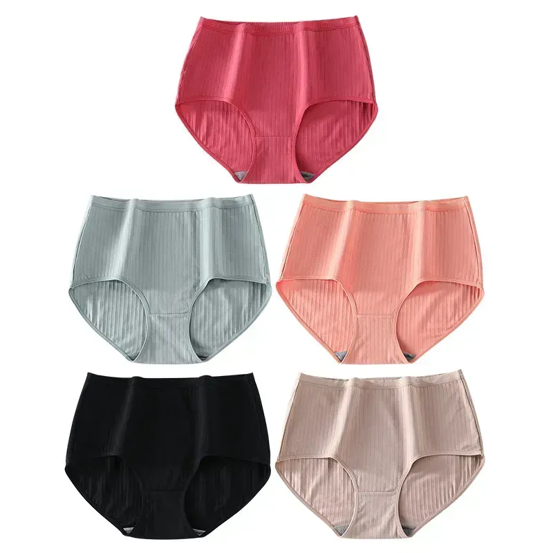 Plus Size High Waist Leak Proof Cotton Panties