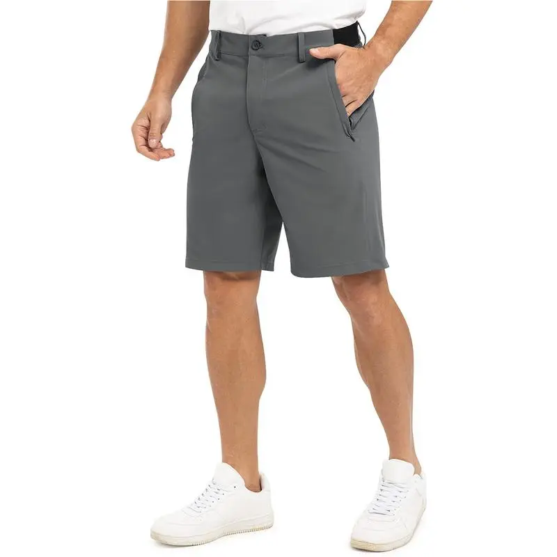 Men's Stretch Waist Golf & Work Shorts – Quick-Dry, Lightweight, 3 Pockets
