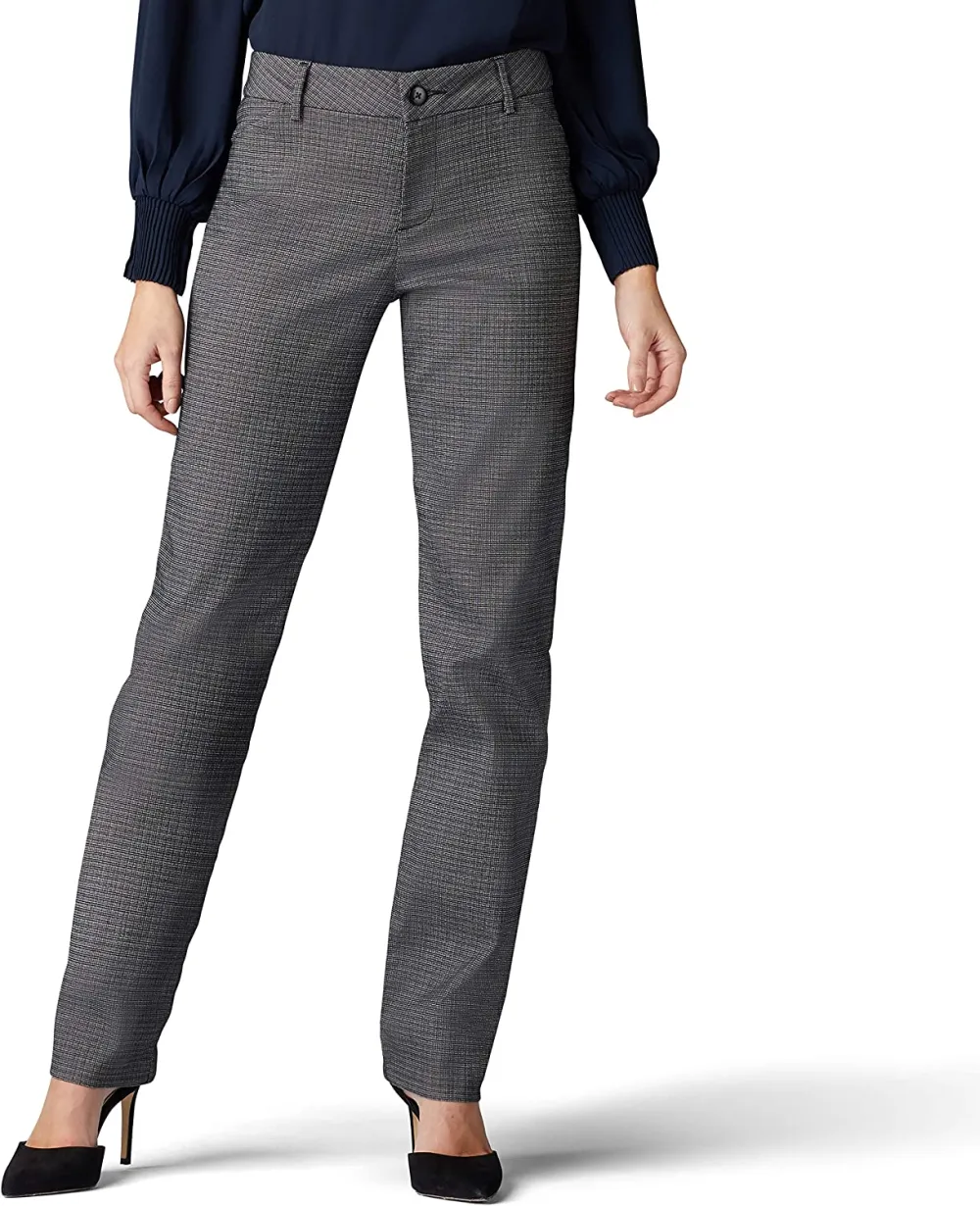 Women's Wrinkle Free Relaxed Fit Straight Leg Pant