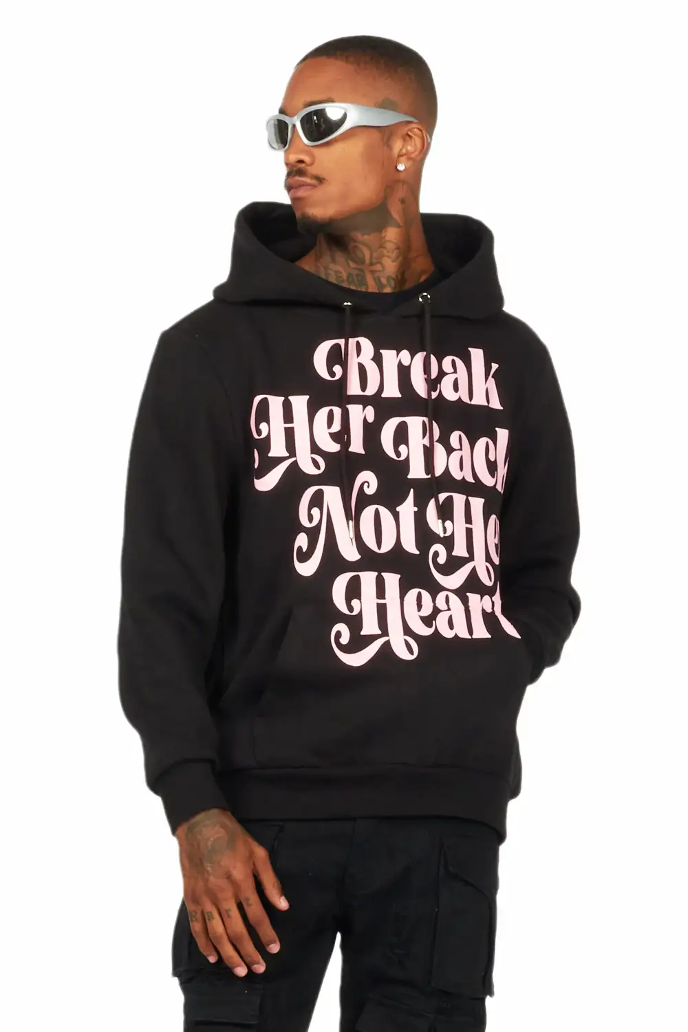 Diamo Black Graphic Hoodie