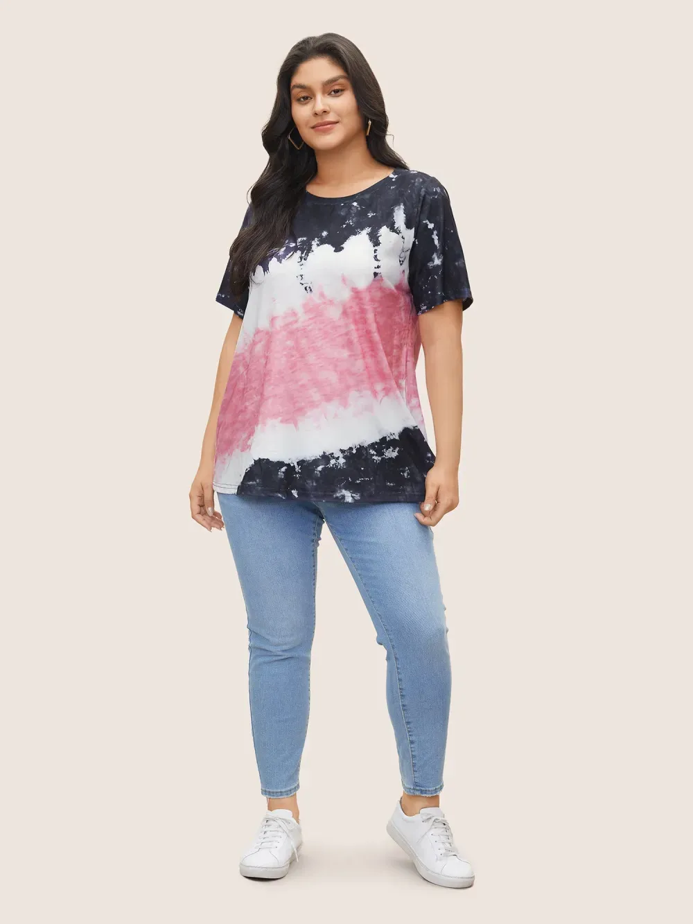 Tie Dye Round Neck T-shirt