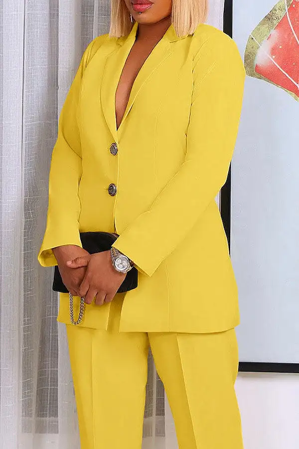 Notched Lapel OL Pant Set