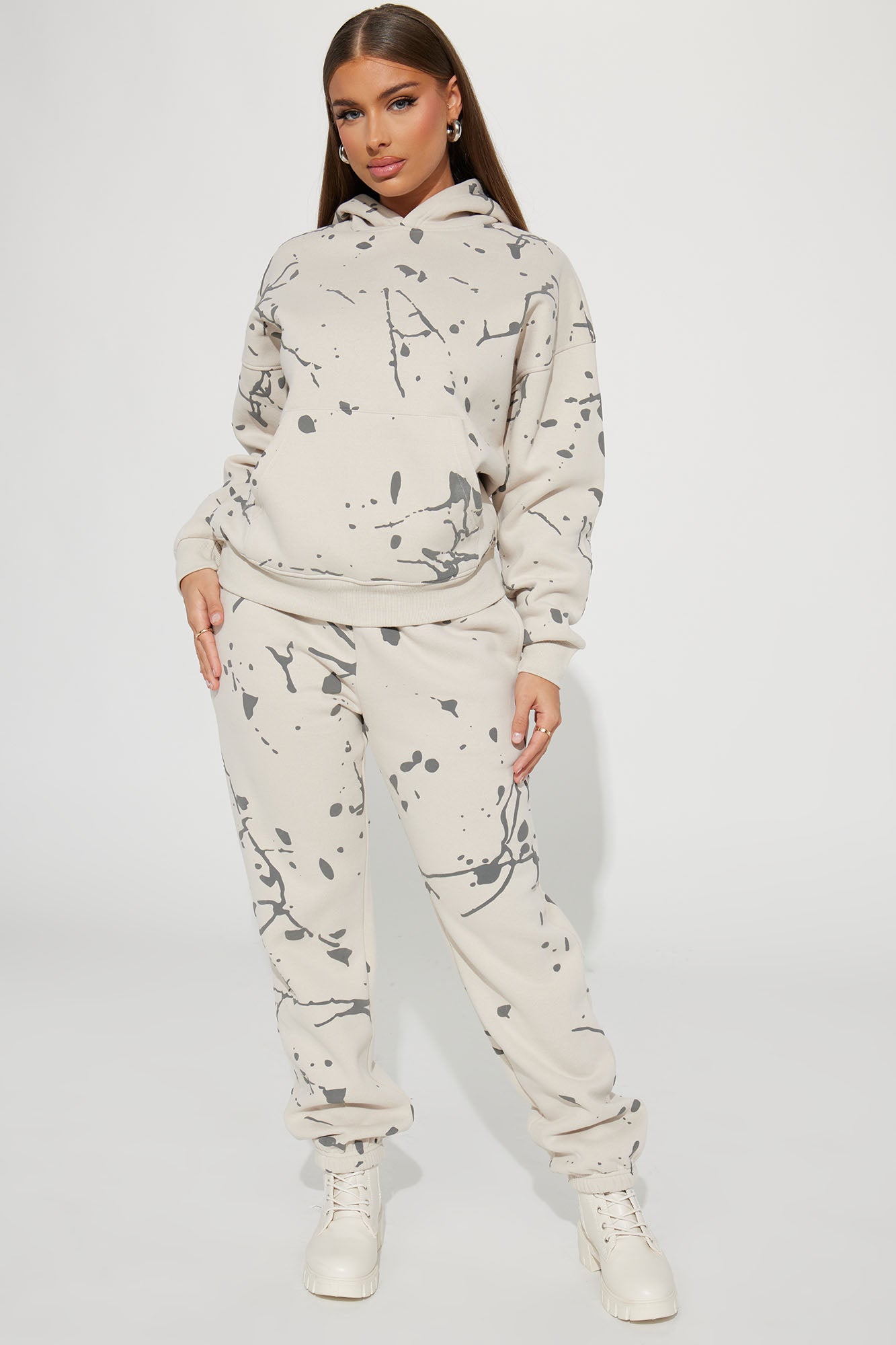 Paint Life Sweatsuit - Taupe