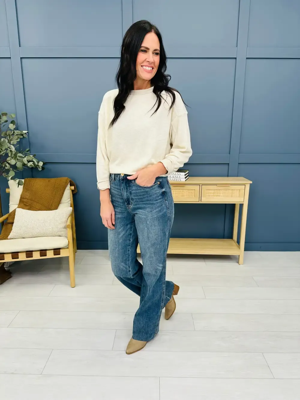 Judy Blue REG/CURVY Straight To Your Cart Tummy Control Straight Jeans