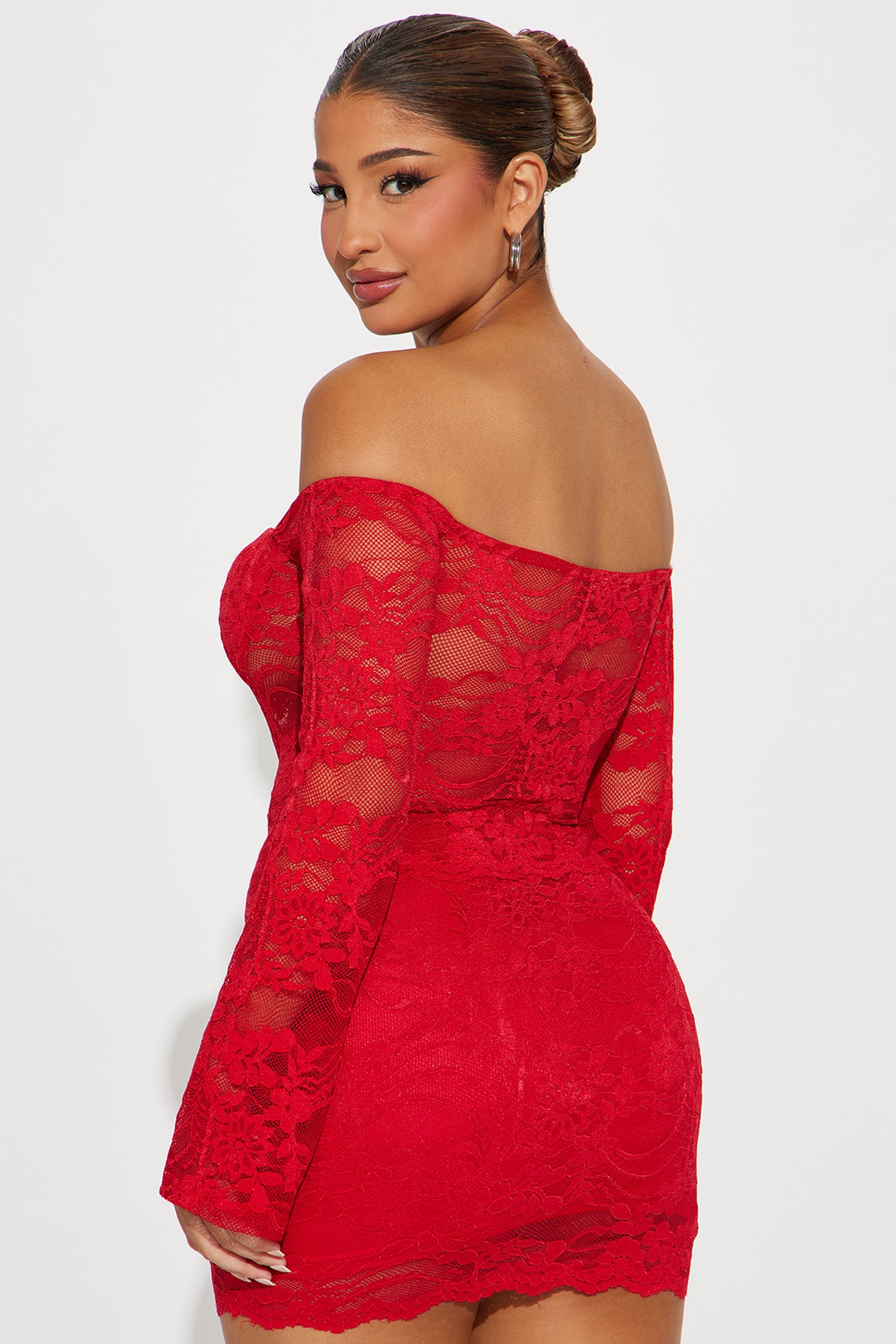 Sweet Fantasy Lace Skirt Set - Red