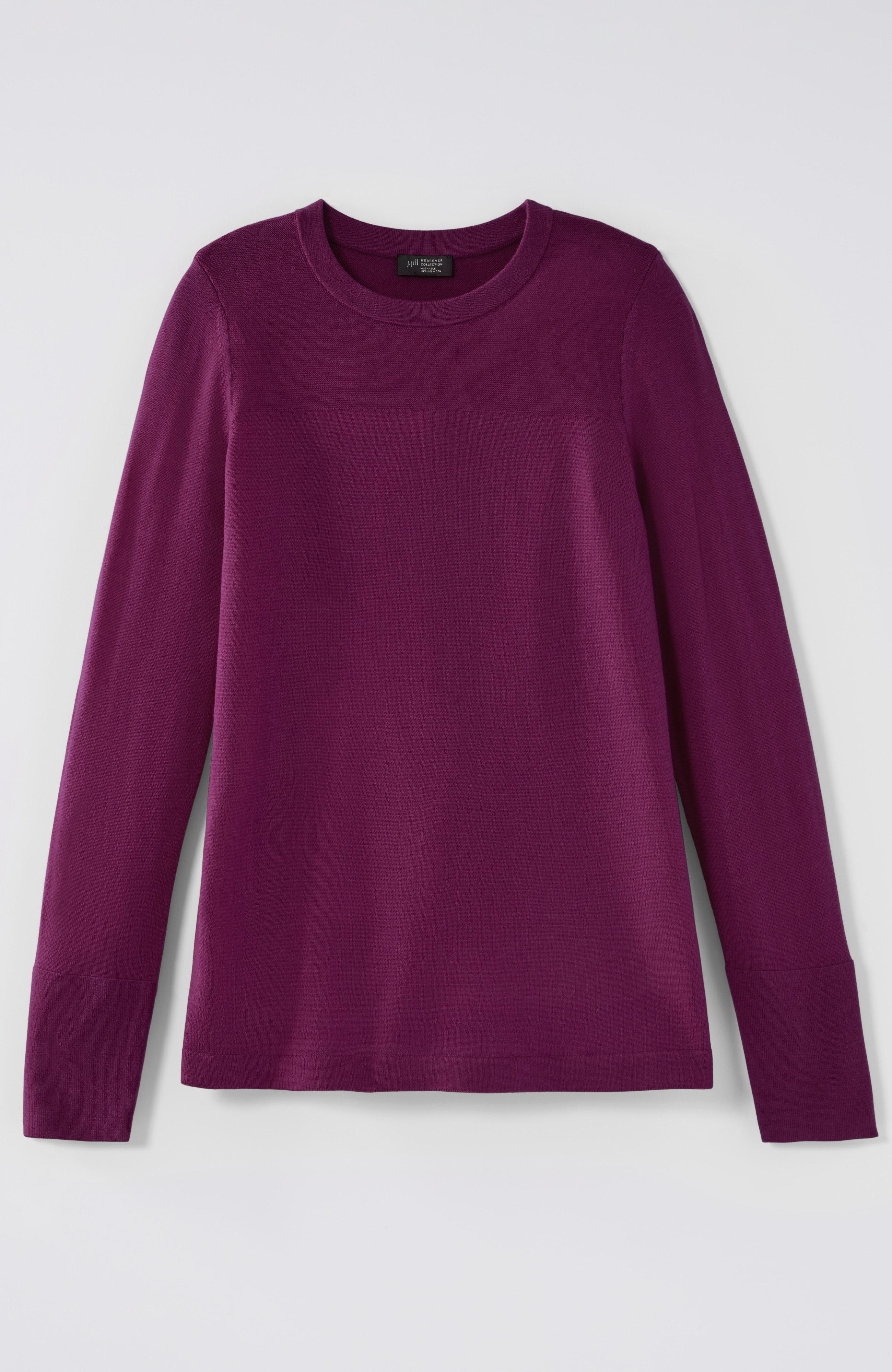 Wearever Textured-Yoke Merino Sweater