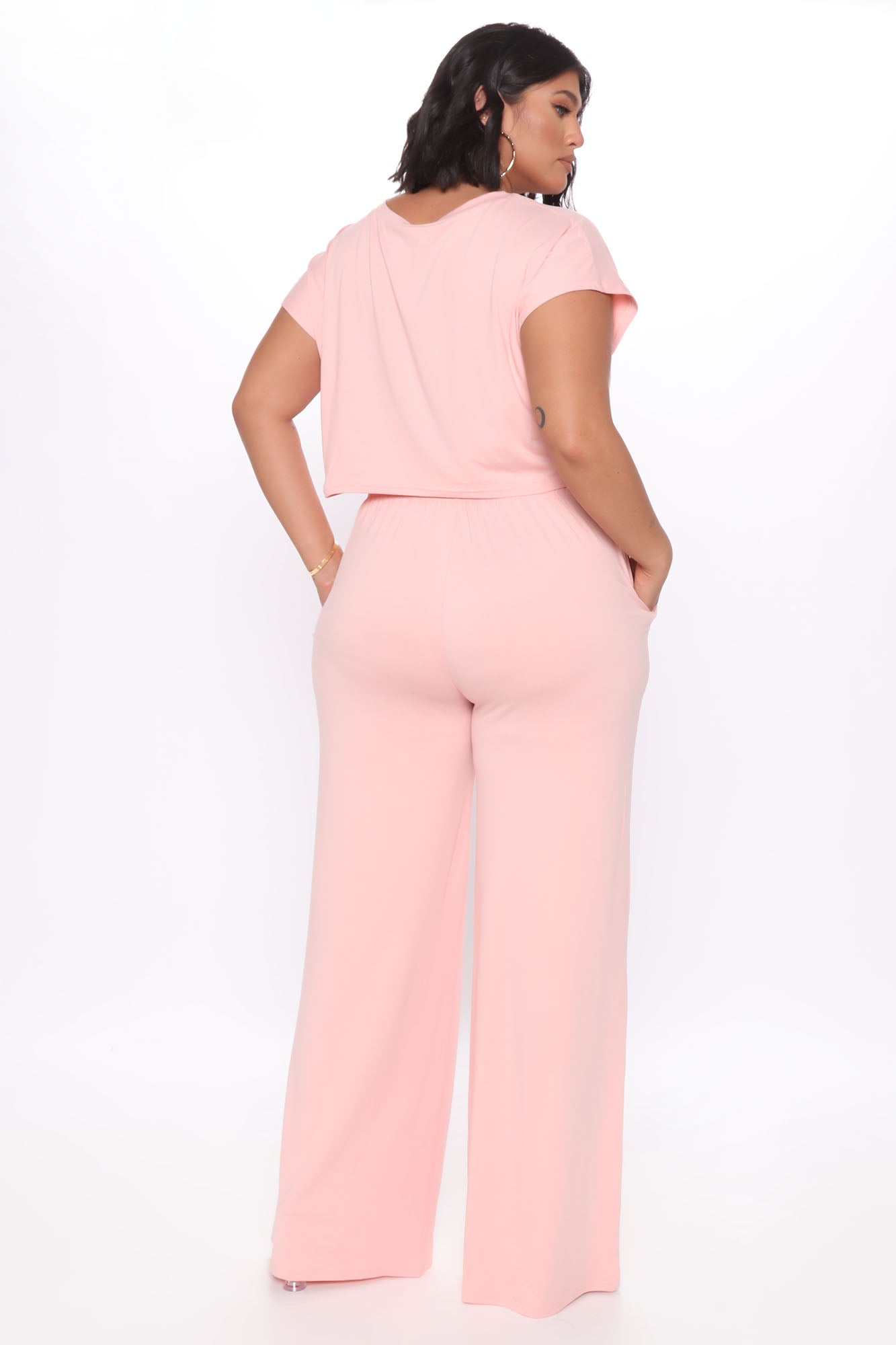 Movies And Chill Pant Set - Mauve