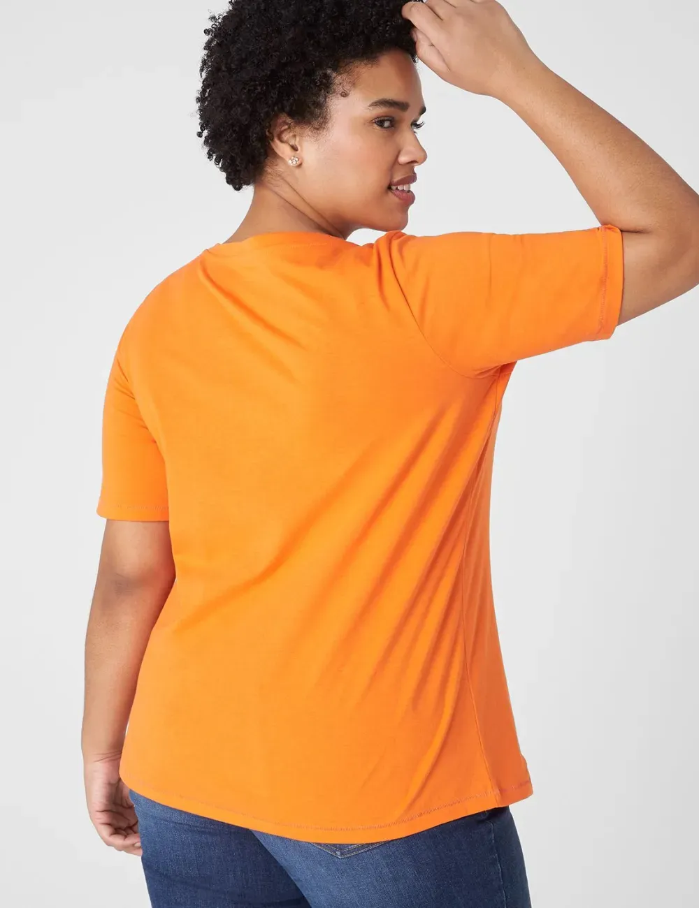 Modern Perfect Sleeve V-Neck Tee