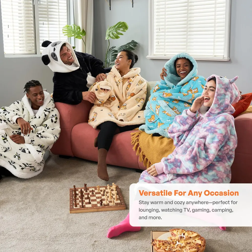 Panda Wearable Blanket Hoodie