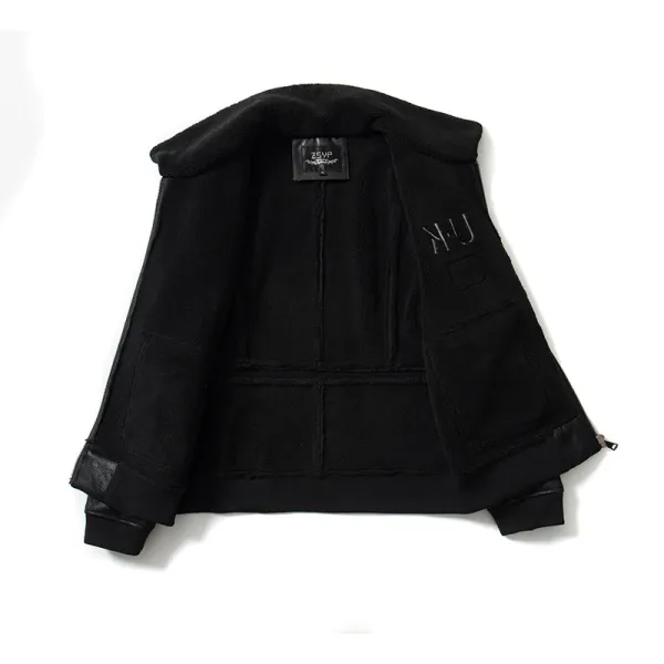 The Flying Tigers Men's Sheepskin Bomber Jacket Luc. 113