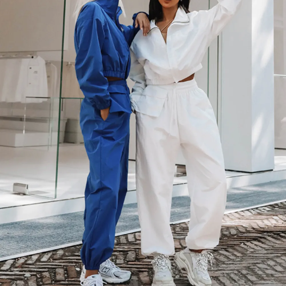 Cardigan Long-sleeved Top Loose Trousers Two-Piece Suit