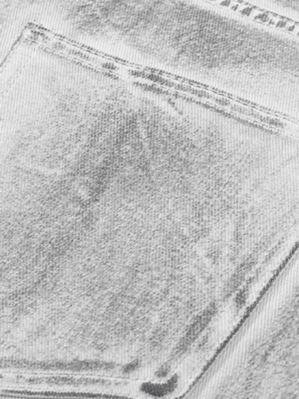 Hip Hop Aged Straight Leg Jeans - 1932