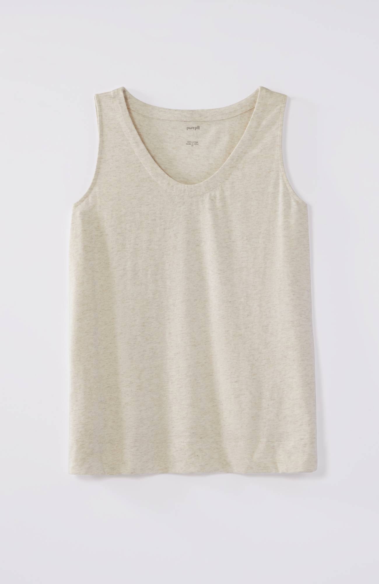 pure jill soft-v-neck layering tank