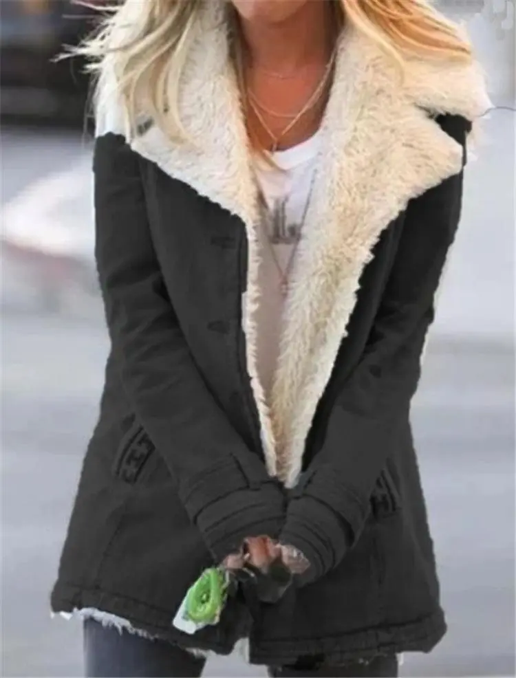 [CLEARANCE SALE]Fashion  thick warm cotton padded jacket coat