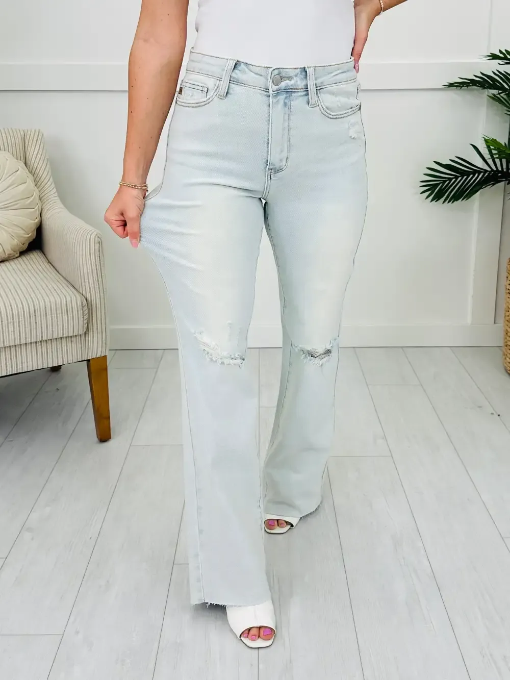 Judy Blue Cut it Out Bootcut Jeans
