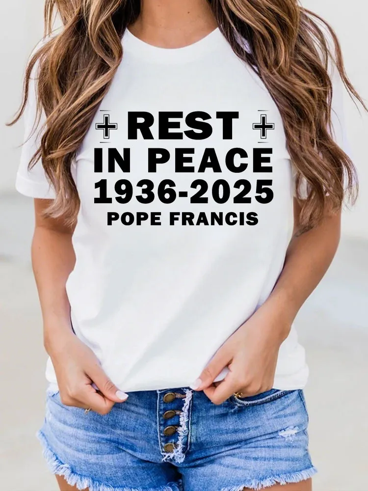 Women'S Rest In Peace 1936-2025 Pope Francis T-Shirt