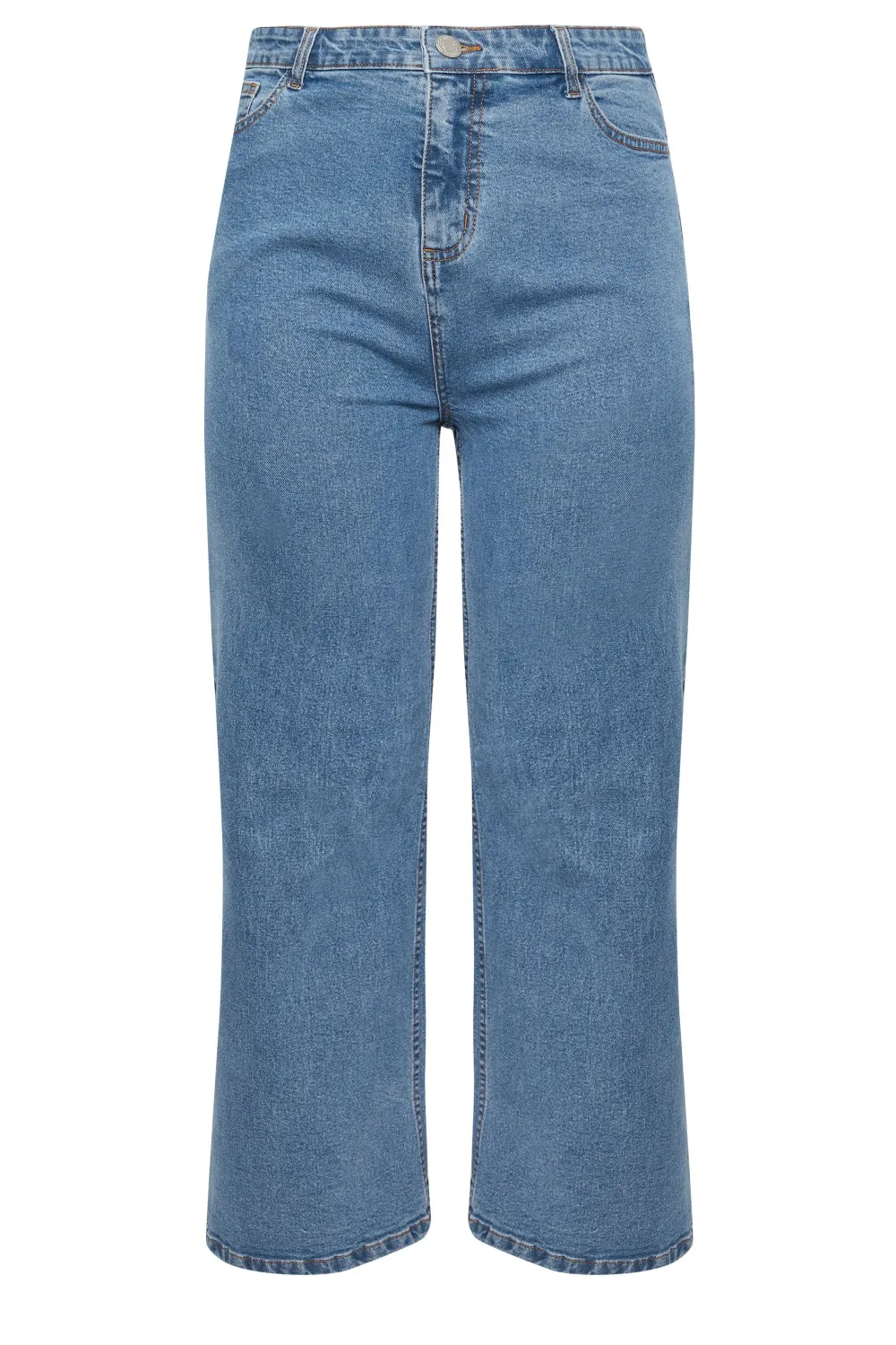 YOURS Curve Indigo Blue Wide Leg Denim Jeans