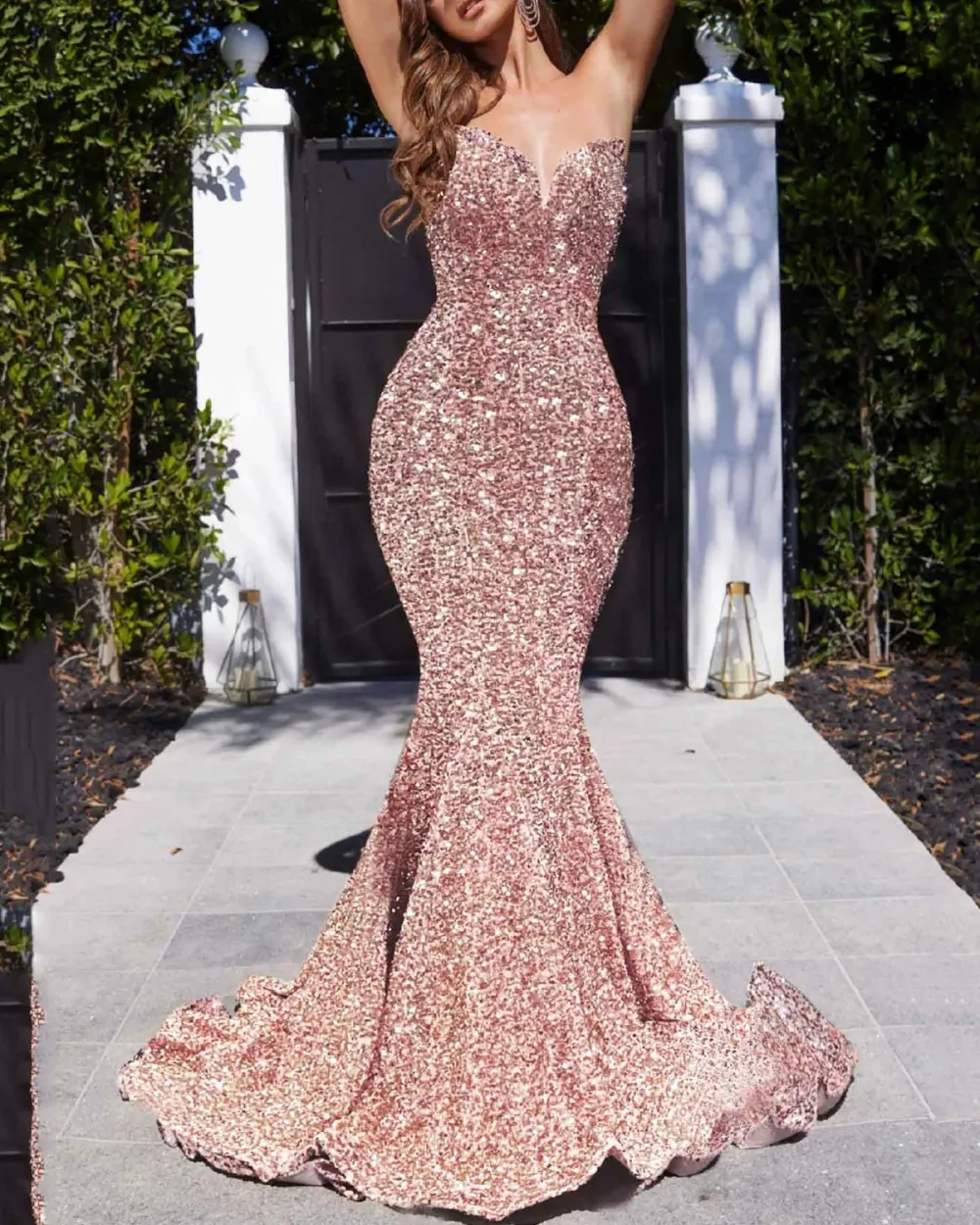 Sexy Sequined Cocktail Dress