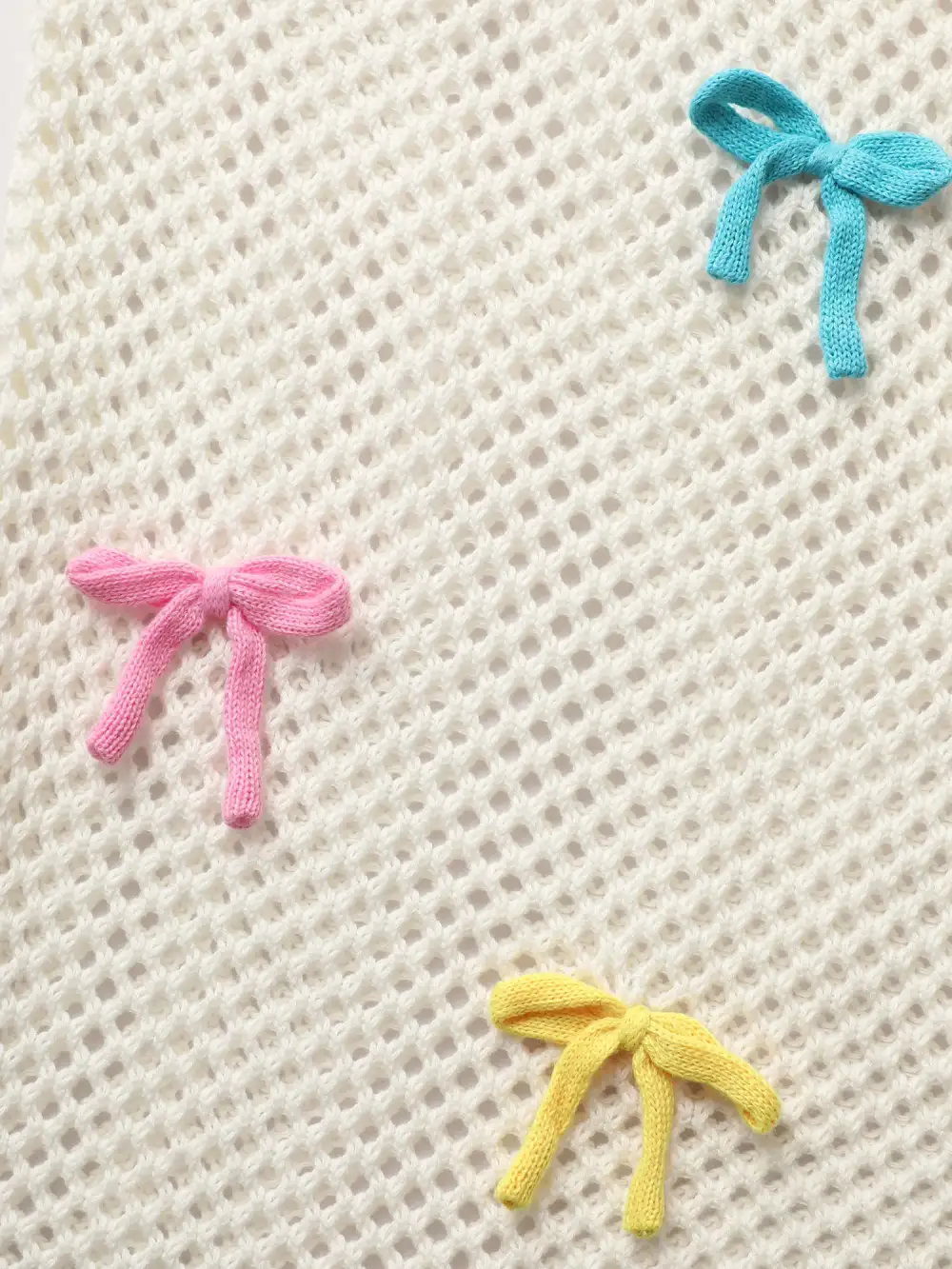 Bowknot Tie Knot Bell Sleeve Cardigan