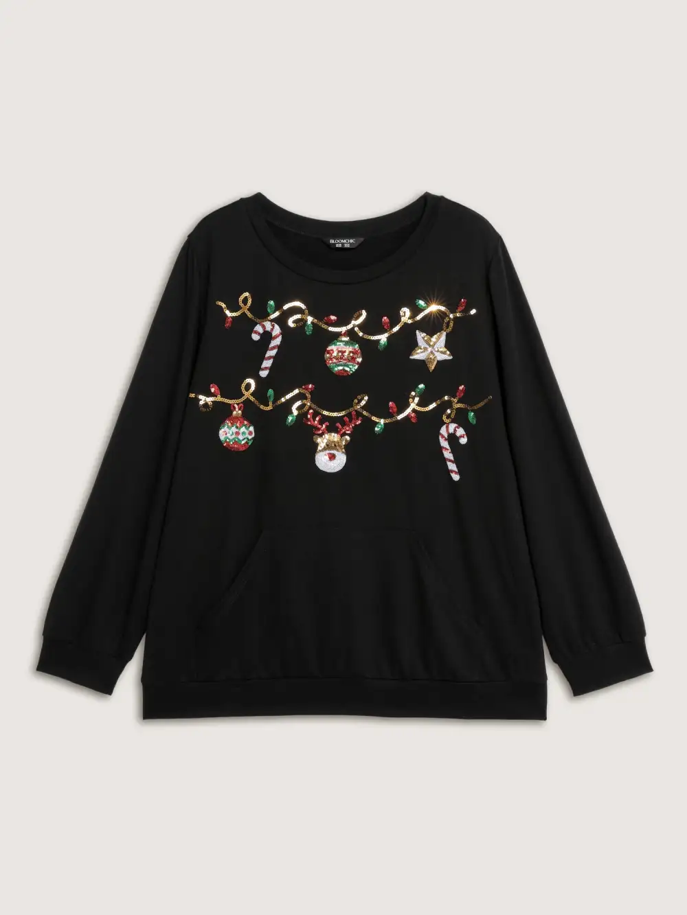 Supersoft Sequin Embroidery Sweatshirt