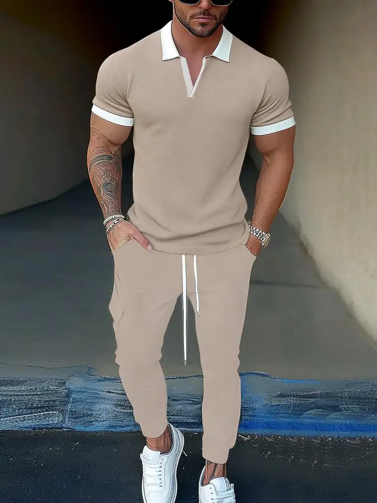 Modern Comfy Polo Jogger Set