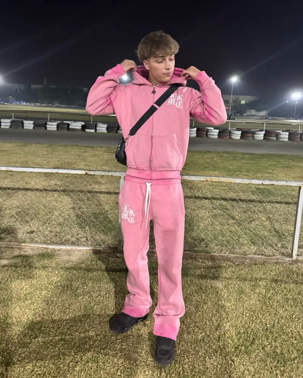 Flared Jogging Pants Pink (Male version)