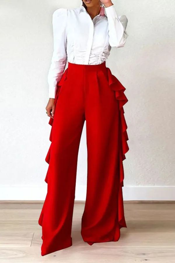  Classic Ruffle Pants