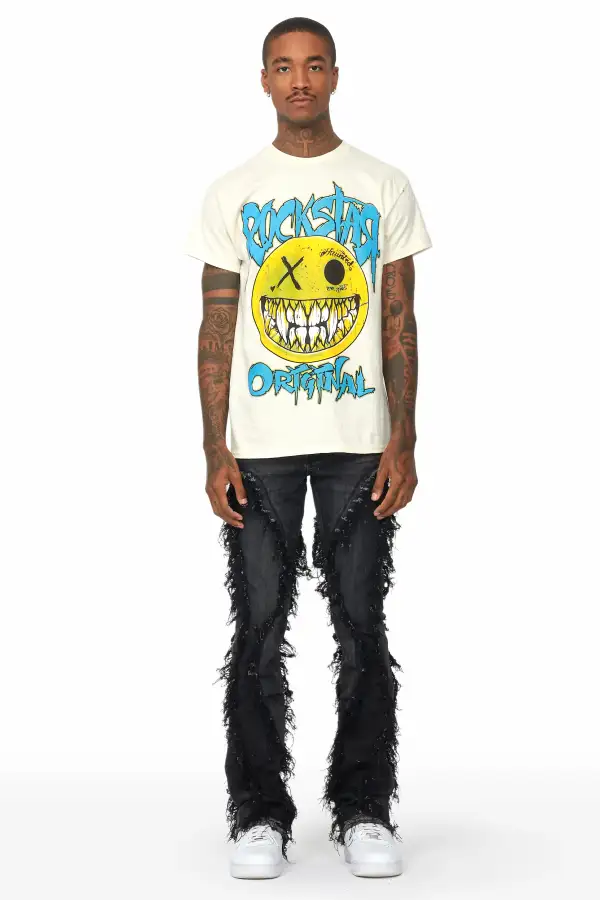 Tristan Grey Stacked Flare Jean