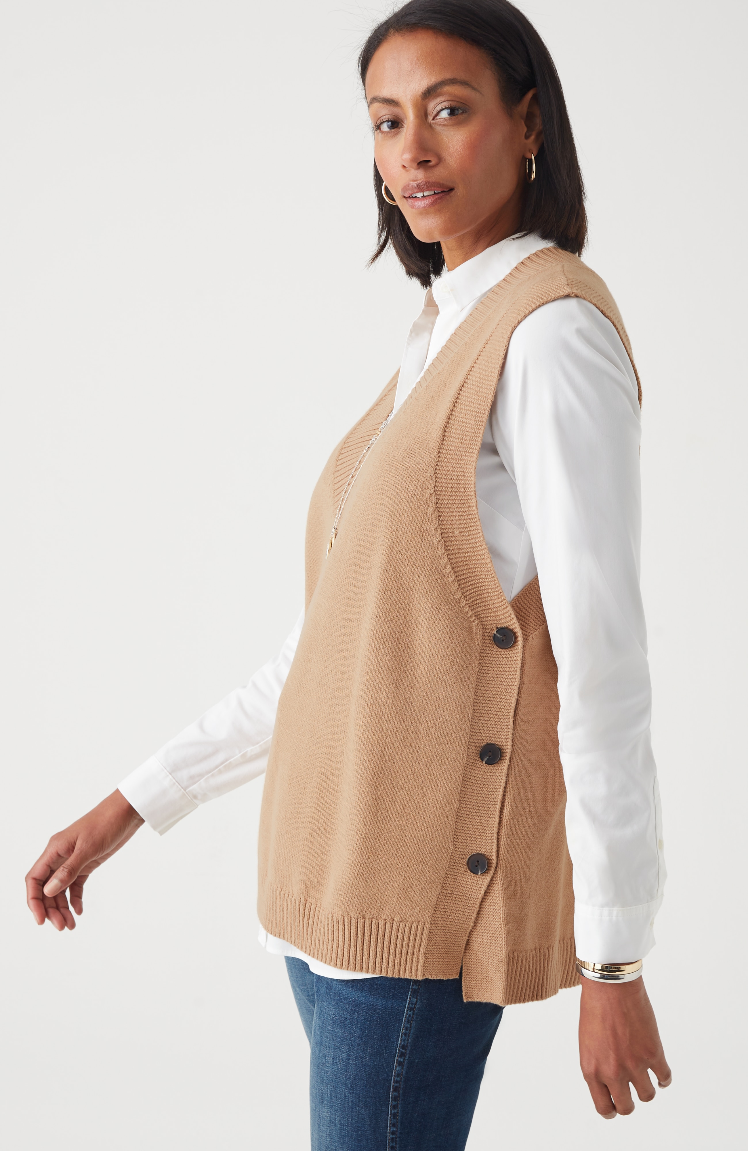 Side-Button Vest