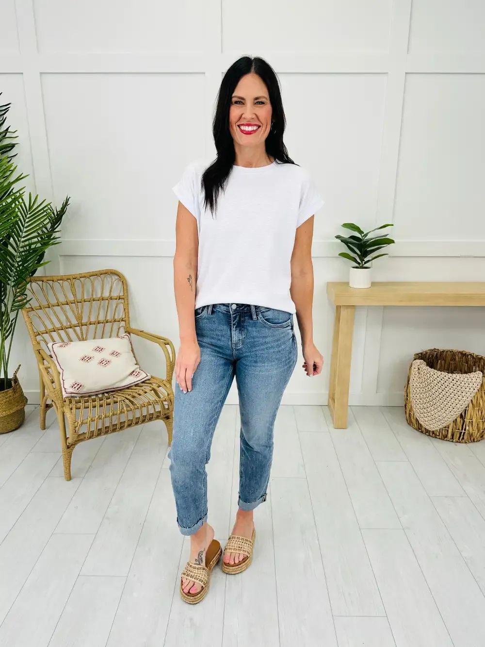 Stick With You Tummy Control Boyfriend Jeans