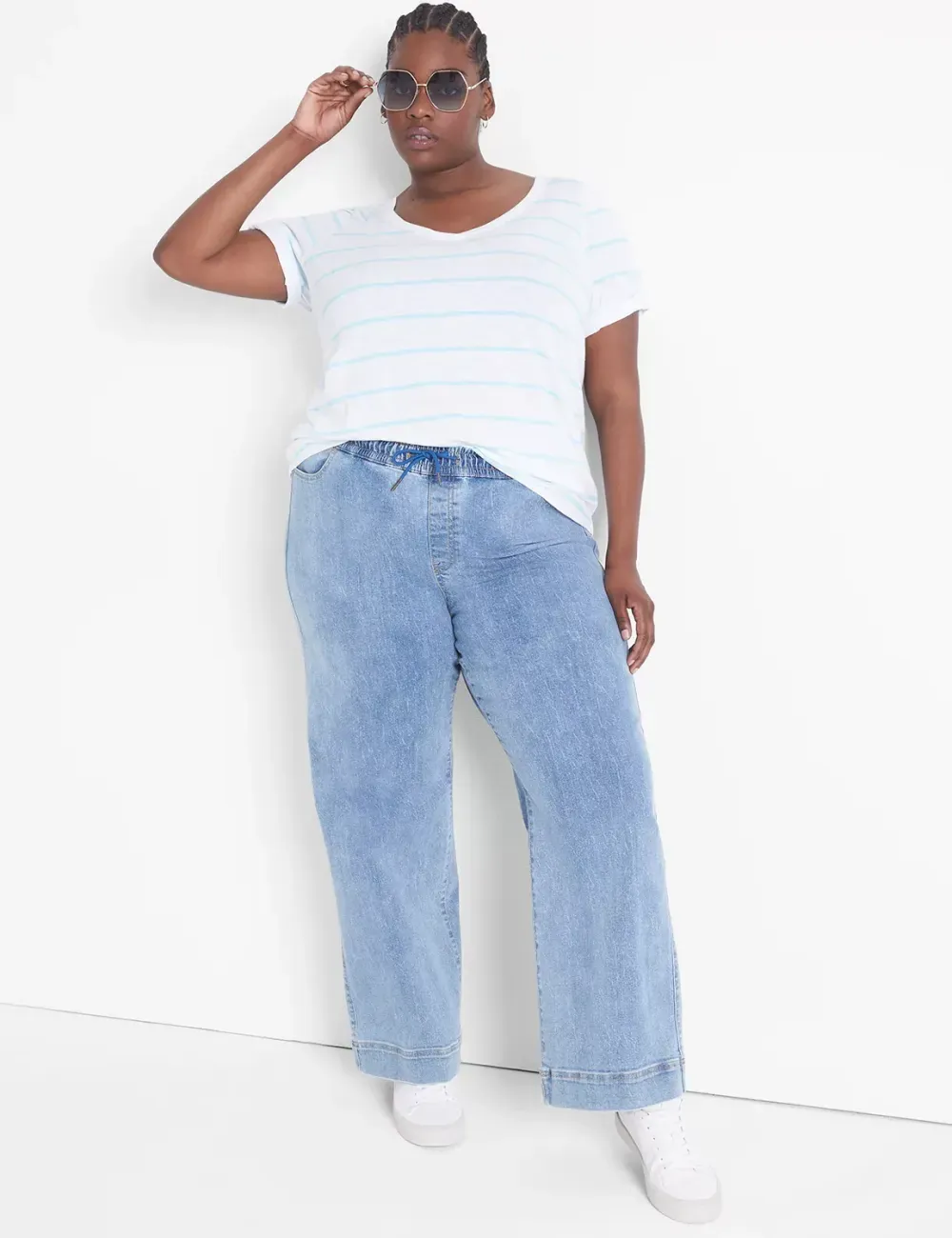 Modern Perfect Sleeve V-Neck Tee