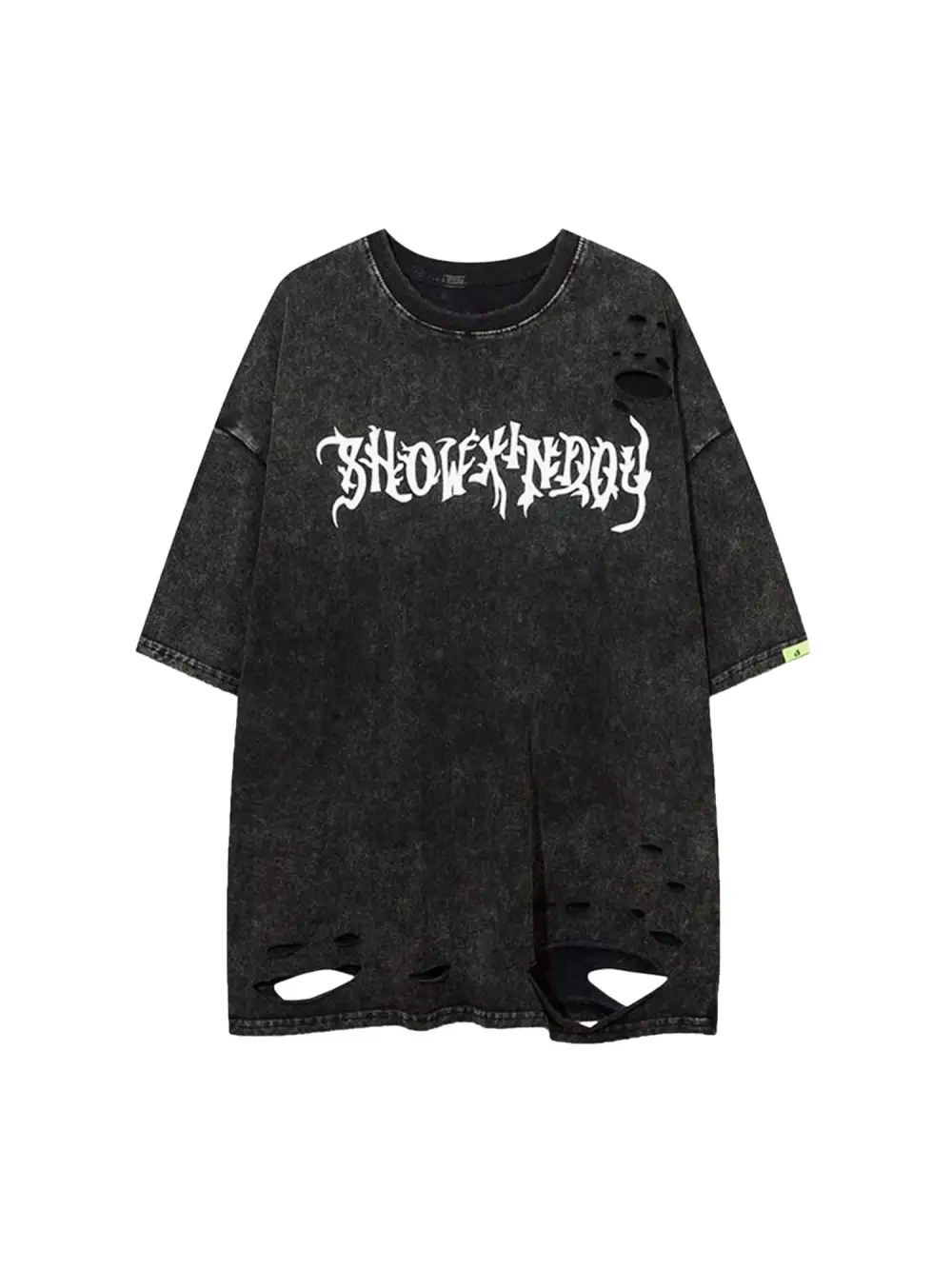 Skeleton Wings Print Raglan T-Shirt - 2083