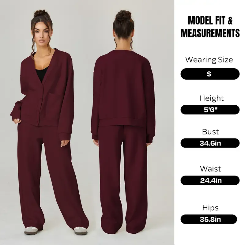 Women’s Fall Slouchy Cardigan & Trouser Set