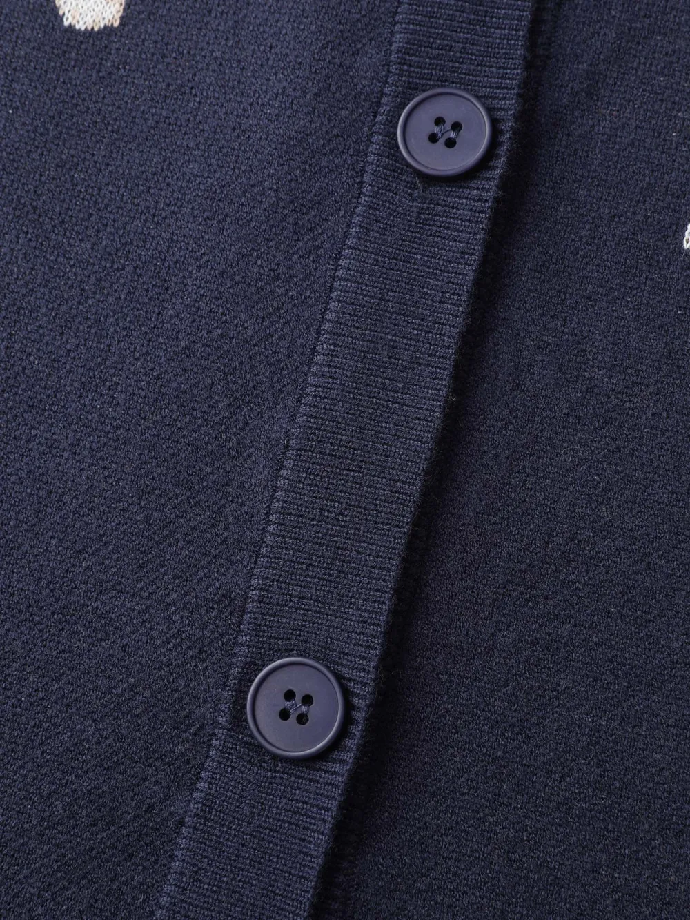 Supersoft Puppy Pattern Button Knit Cardigan