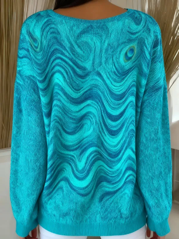 Casual Regular Fit Cotton Ombre Sweater