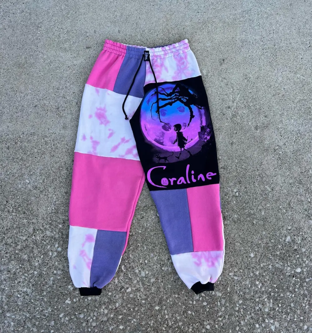 Purple sweatpants how perfect and cozy piece for your Halloween day