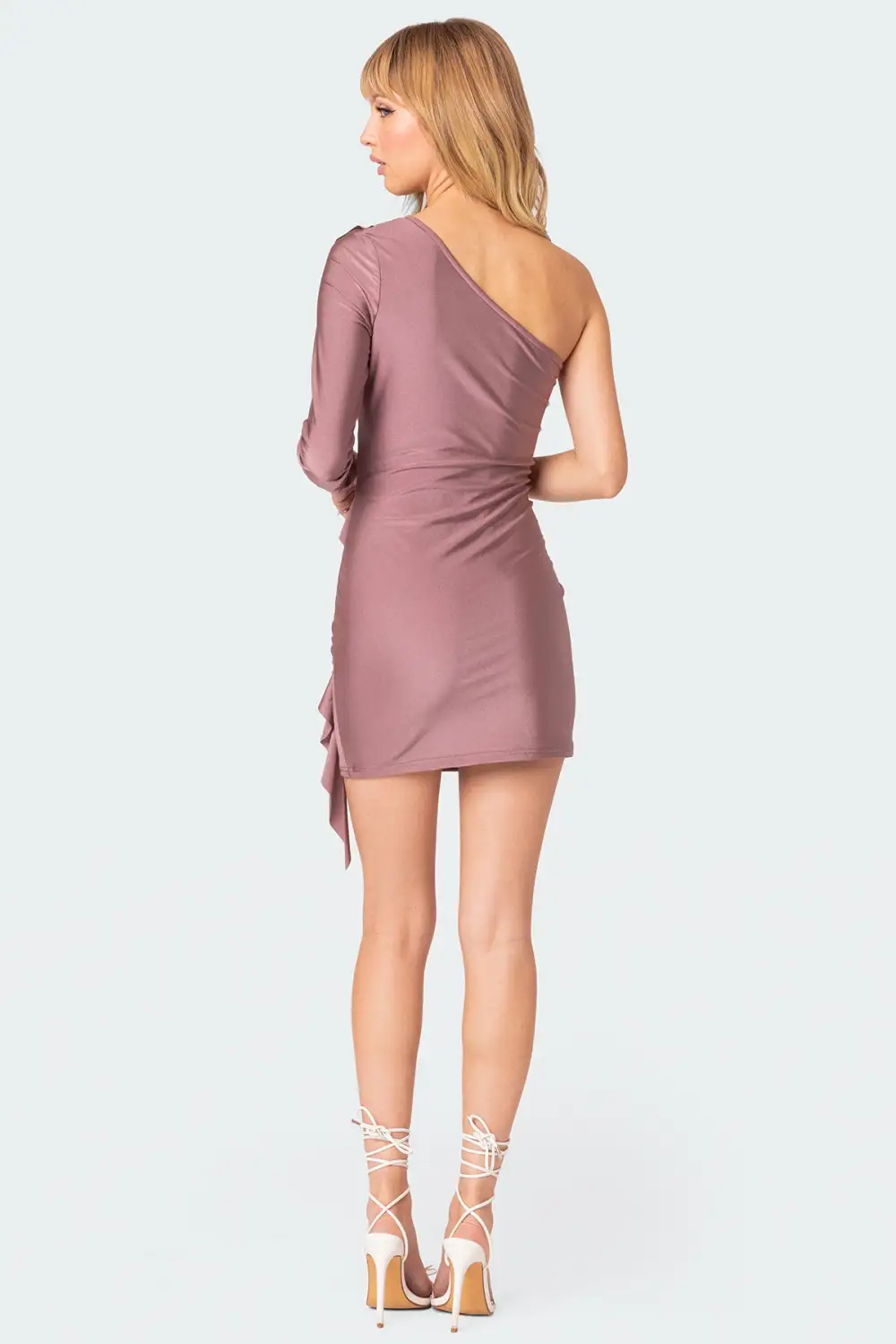 Nash One Shoulder Ruffle Mini Dress