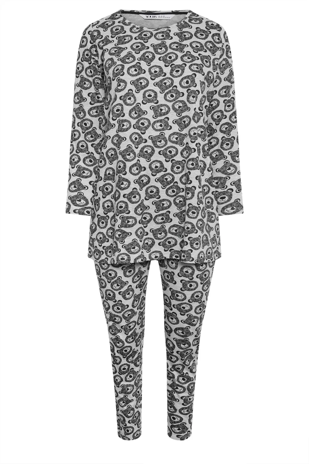 YOURS Curve Light Blue Star Print Tapered Pyjama Set