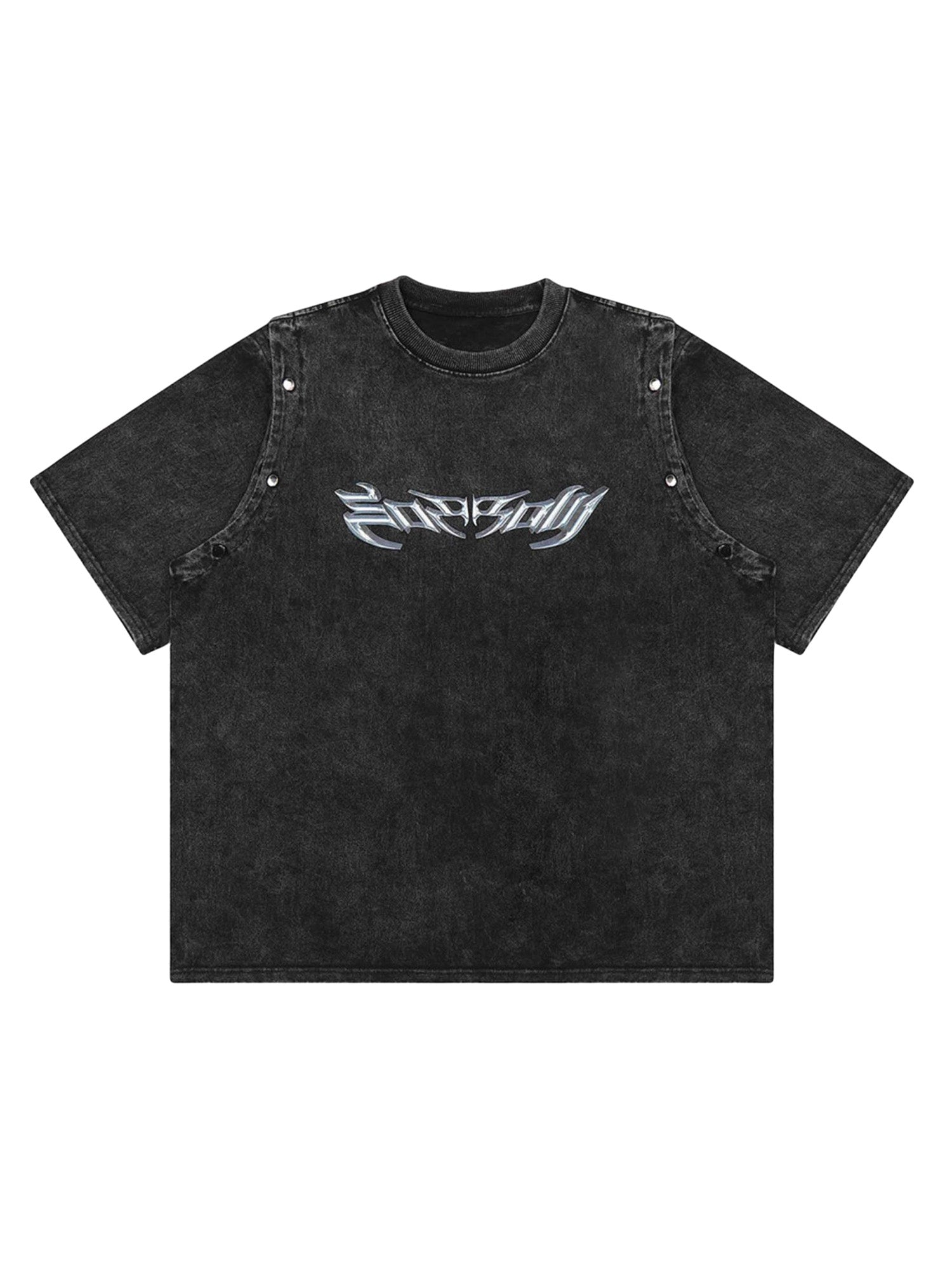Punk Personality Alphabet T-shirt - 1652