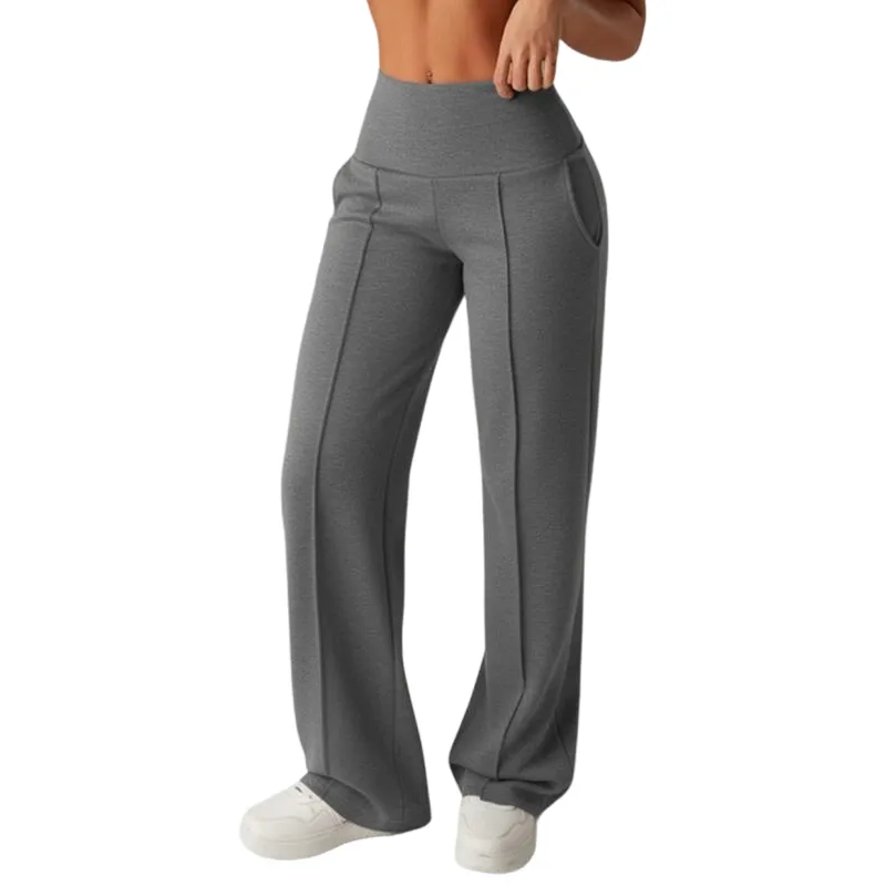 Women's Plain Loose Straight Leg Pants