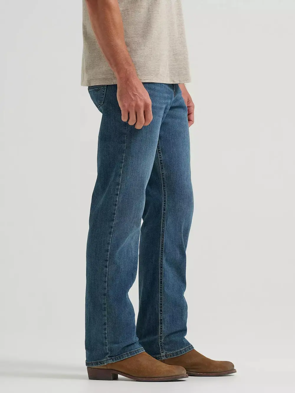 WRANGLER MEN'S FIVE STAR PREMIUM FLEX RELAXED FIT BOOTCUT JEAN IN LIVINGSTON