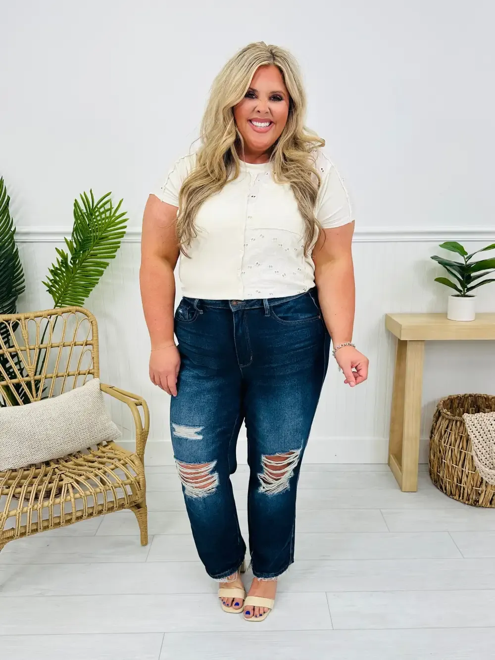 Judy Blue On Top Of The Trend Straight Jeans