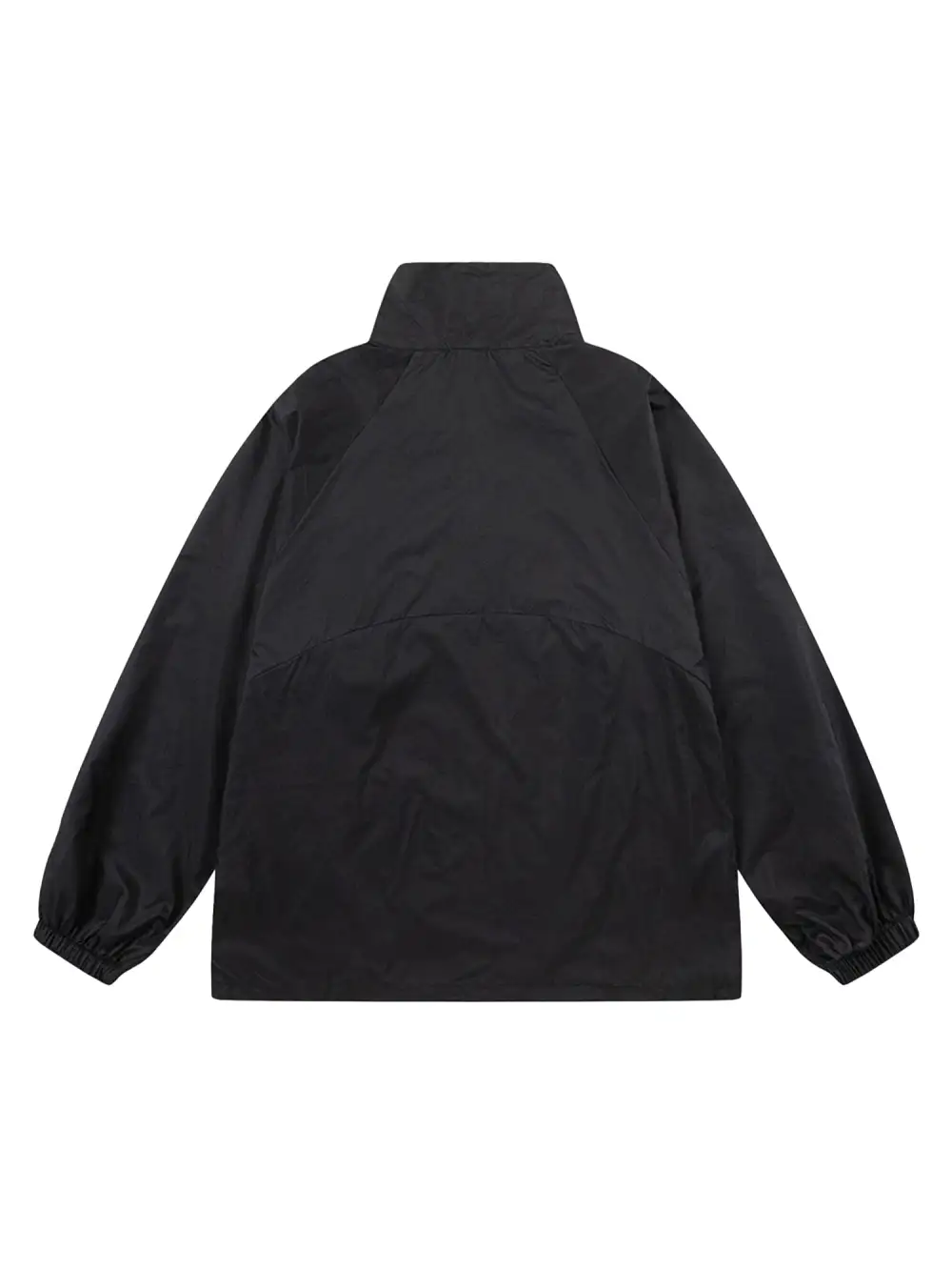 Badge-embellished Stand Collar Half-zip Hoodie