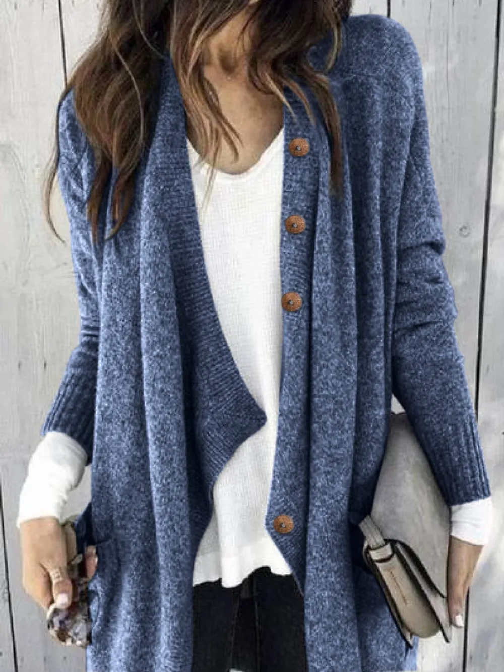 Elegant  Long Sleeve  Cardigan