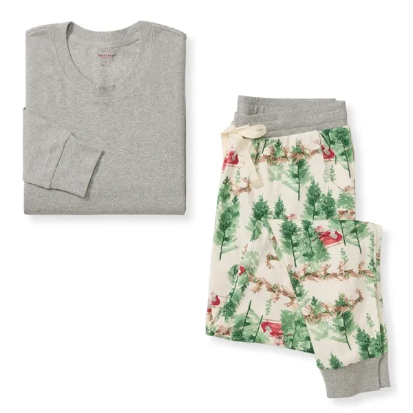 Guide My Sleigh Matching Organic Cotton Pajamas